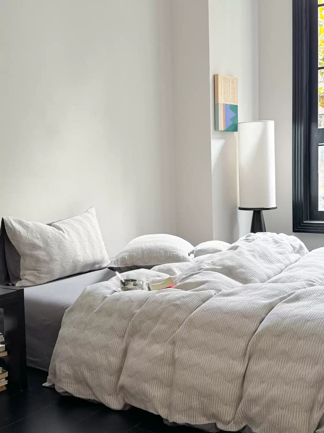 Cloudweave 4-Piece Cotton Gauze Bedding Set, Triple-Layer Jacquard Textured Bedroom Collection