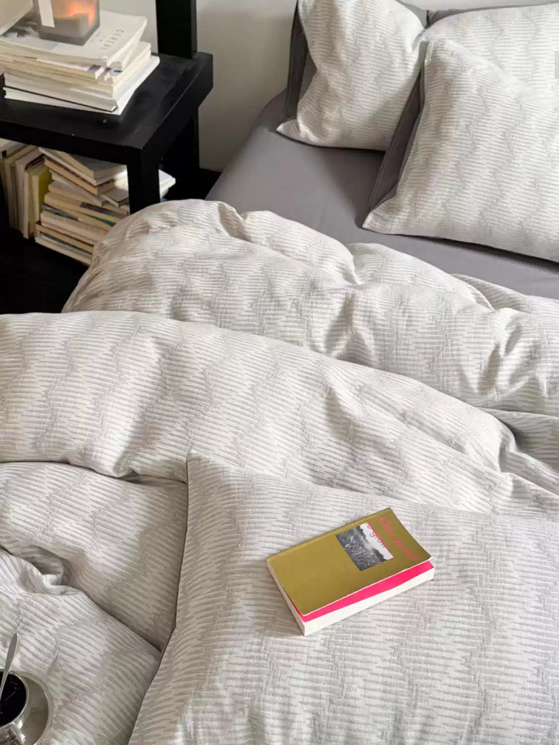 Cloudweave 4-Piece Cotton Gauze Bedding Set, Triple-Layer Jacquard Textured Bedroom Collection